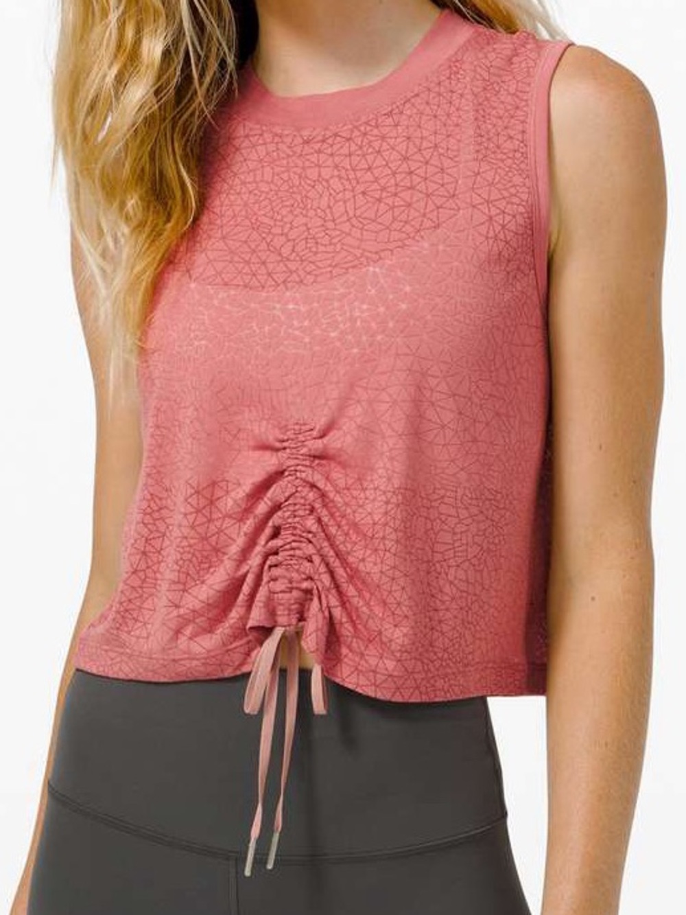 Lululemon Cinch Me Up Tank Top Veil Cherry Tint- Size 8